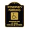 Signmission Reserved Parking Minimum Fine of $250 for Use by Others Accessible Alum, 18" x 24", BG-1824-23064 A-DES-BG-1824-23064 - alternate 1